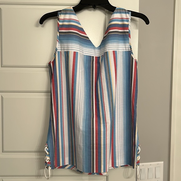 Brooks Brothers Vneck stripe tank - Picture 4 of 6